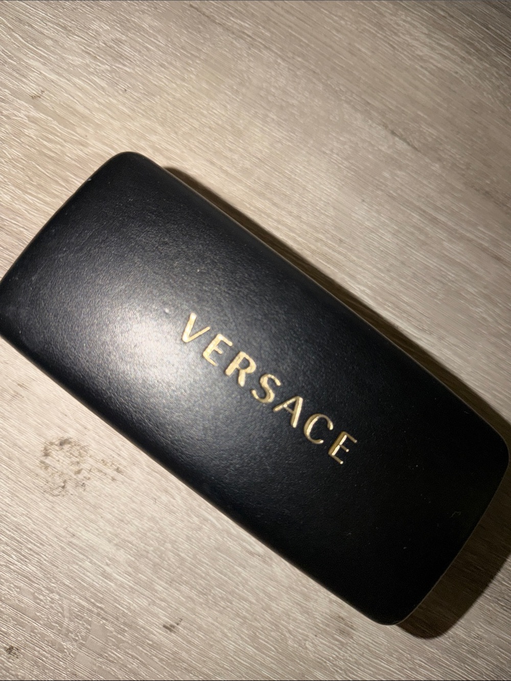 Versace Black Case with Gold Logo